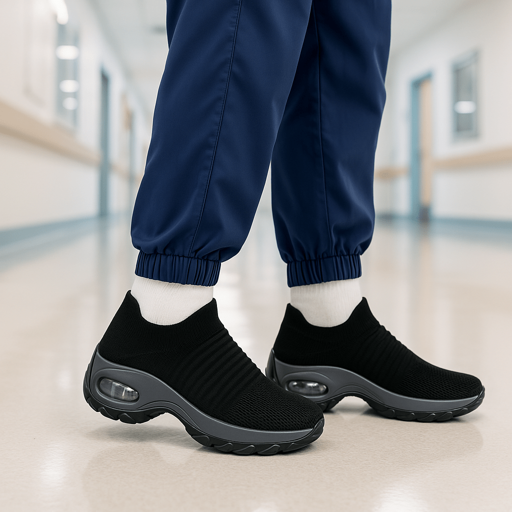 Lumarelief Women’s Breathable Slip-On Platform Sneaker